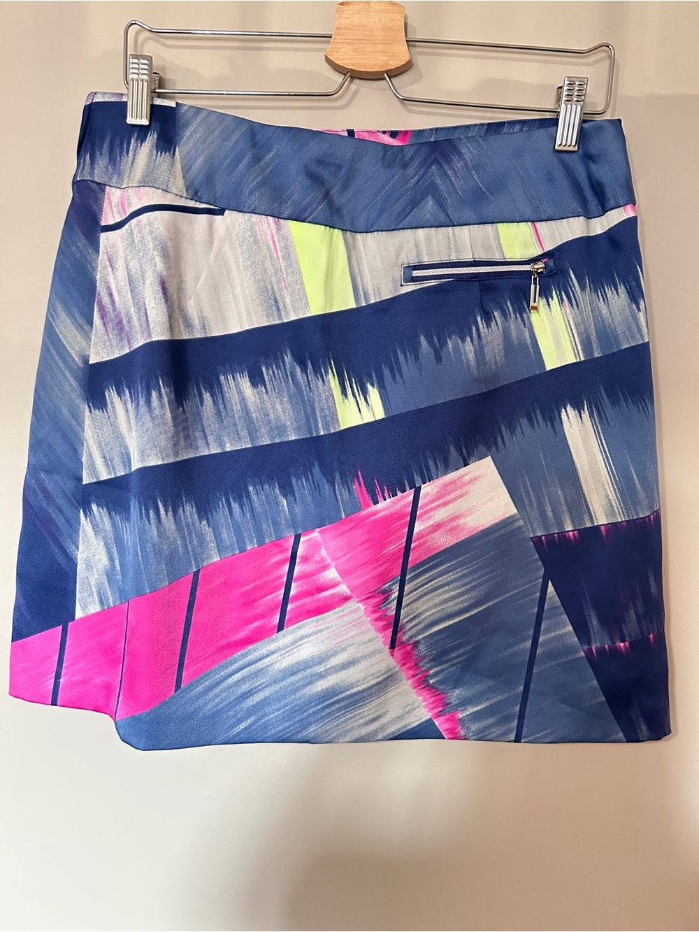 Jamie Sadock Skort Womens 2 Pockets Blue Pink Stretch Golf Skirt Shorts - Picture 5 of 8